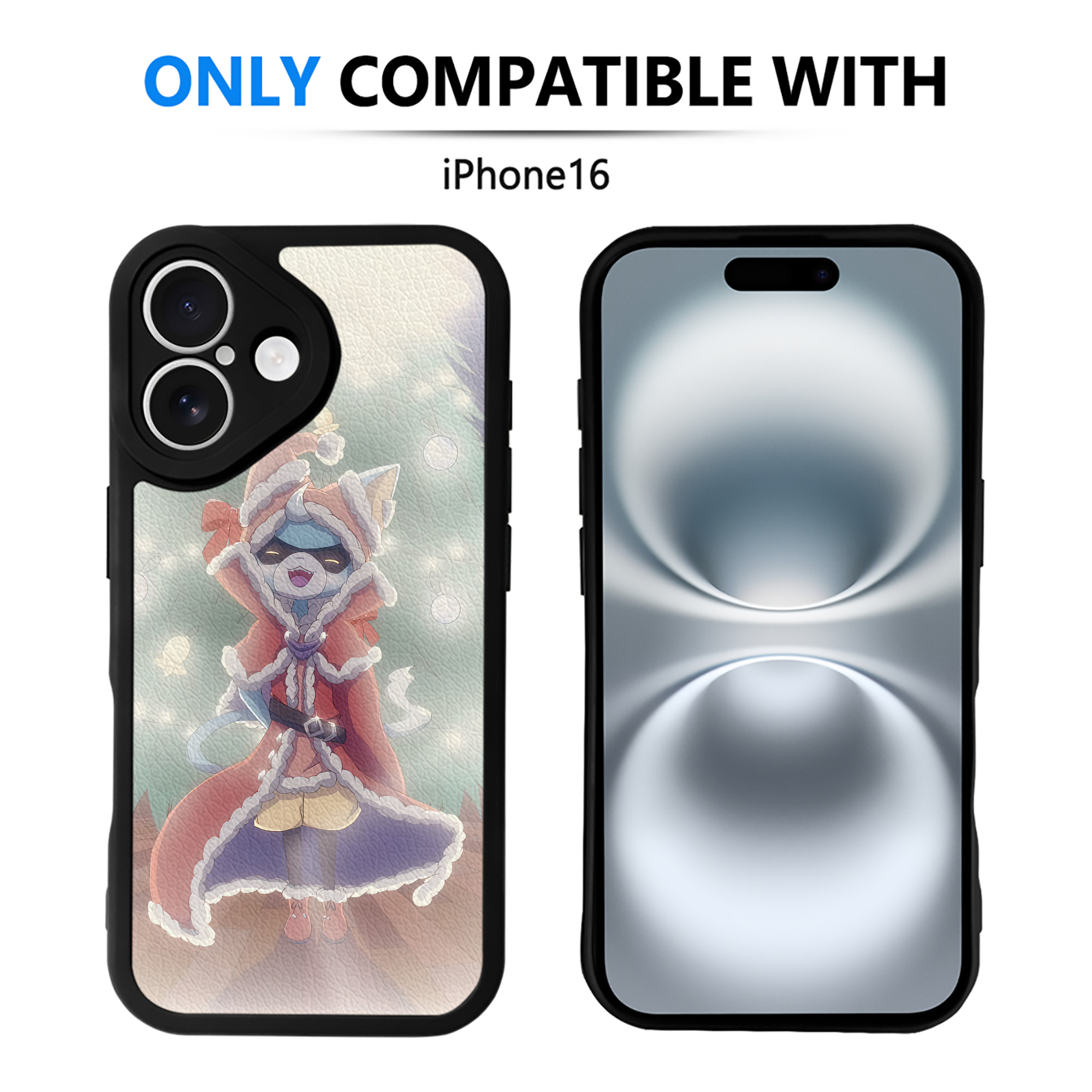 （画像用） 妖怪ウォッチ Yo-kai Watch 【iPhone 16シリーズ対応】シリコンスマホケース（レザー調） 材質：シリコン